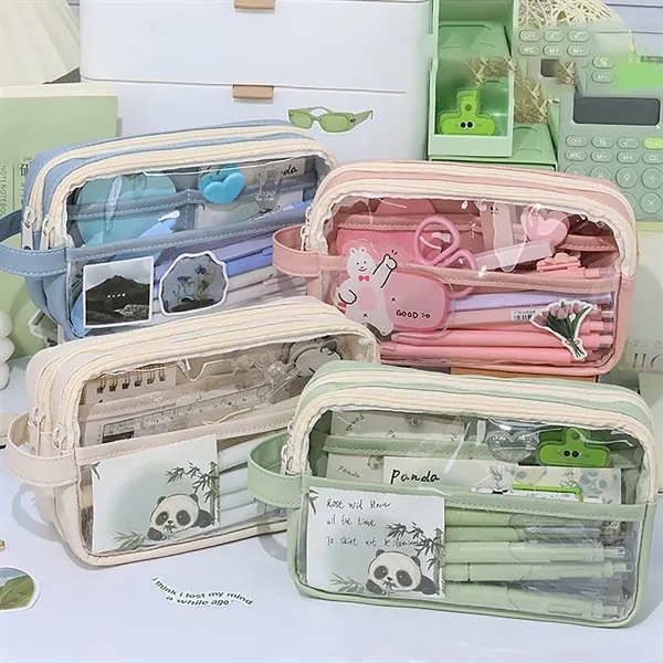 Clear Pencil Case Multifunction - Clear Pencil Case Multifunction - Image 1 of 3