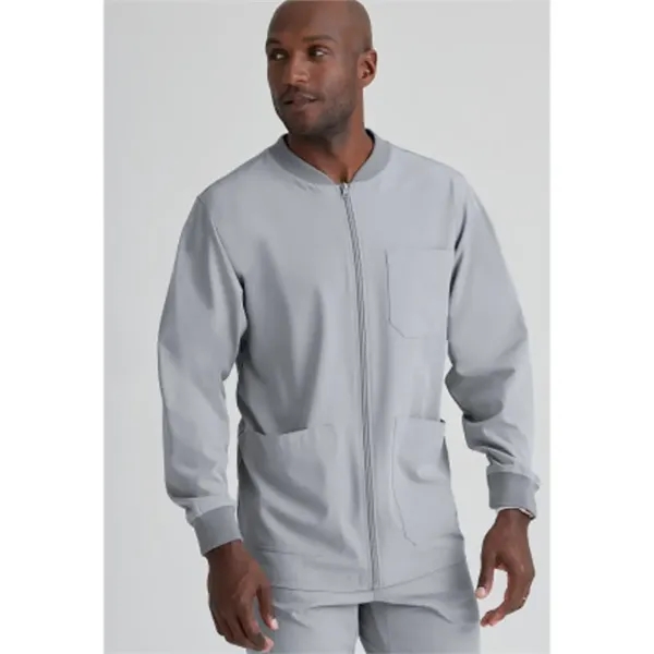 Barco Skechers Men's Structure Zip Front Sport Scrub Jacket - Barco Skechers Men's Structure Zip Front Sport Scrub Jacket - Image 16 of 16