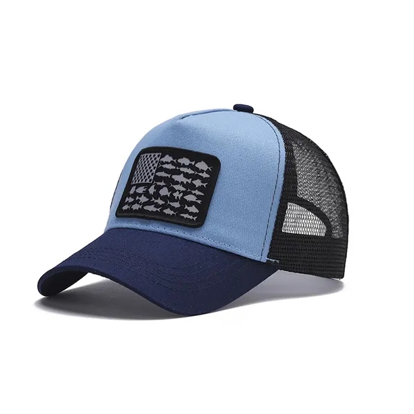 Baseball Lable Cap American Usa Flag Retro Mesh Hat - Baseball Lable Cap American Usa Flag Retro Mesh Hat - Image 6 of 8