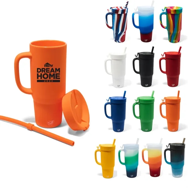 Silipint Humbler Straw Tumbler With Handle 32oz - Silipint Humbler Straw Tumbler With Handle 32oz - Image 0 of 13