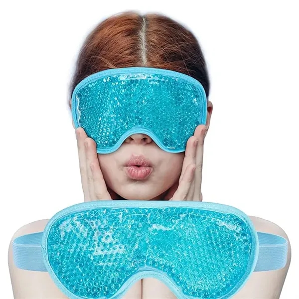 Cooling Gel Reusable Polyester Pvc Plush Sleep Eye Mask - Cooling Gel Reusable Polyester Pvc Plush Sleep Eye Mask - Image 4 of 4