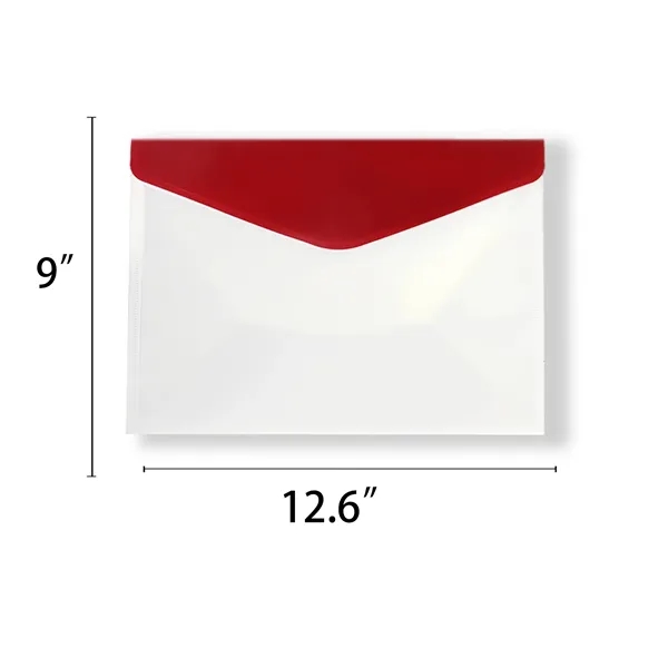 Custom A4 Plastic Transparent File Bag - Custom A4 Plastic Transparent File Bag - Image 1 of 1