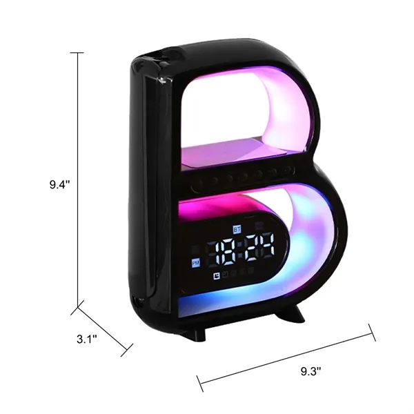 Wireless Charging Bluetooth Audio Ambient Light Alarm Clock - Wireless Charging Bluetooth Audio Ambient Light Alarm Clock - Image 1 of 4
