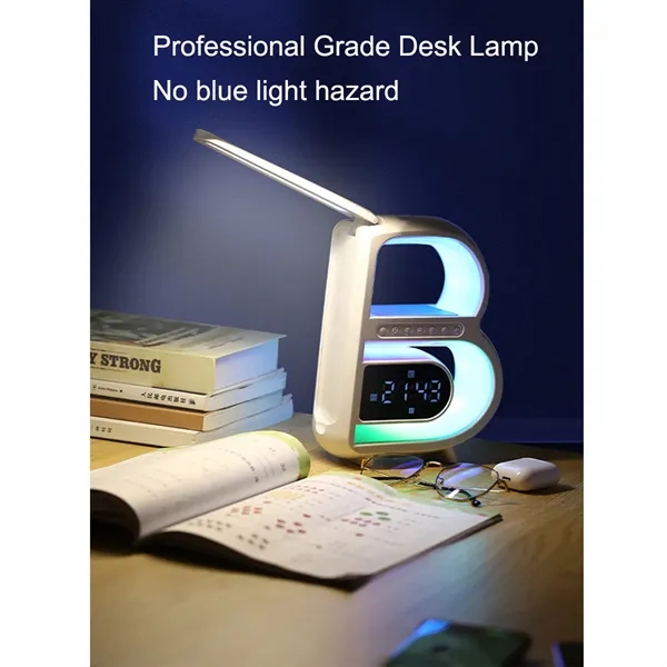 Wireless Charging Bluetooth Audio Ambient Light Alarm Clock - Wireless Charging Bluetooth Audio Ambient Light Alarm Clock - Image 3 of 4