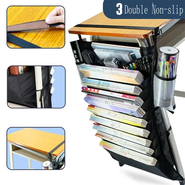 Multi-Pocket Desk-Side Mount Hanging Caddy Storage - Multi-Pocket Desk-Side Mount Hanging Caddy Storage - Image 1 of 4