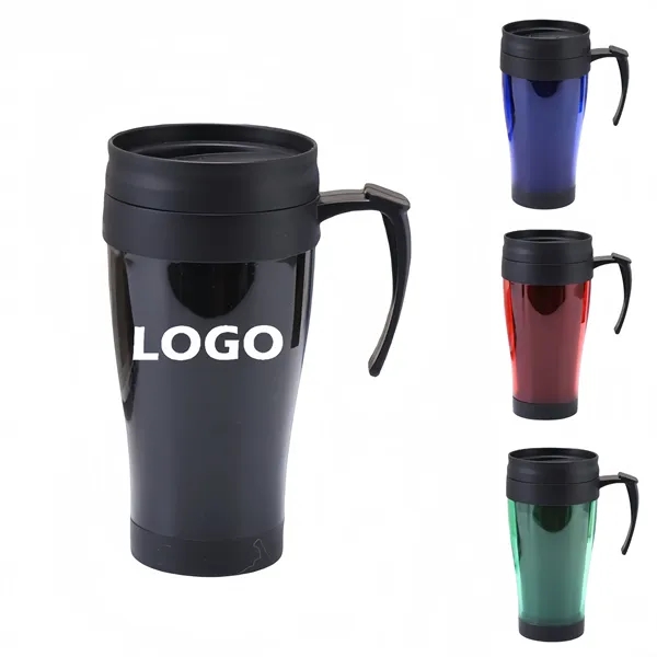 Plastic Car Cup with Handle - Plastic Car Cup with Handle - Image 0 of 5