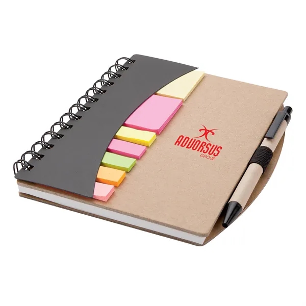 Broome Junior Notebook with Pen, Flags & Sticky Notes - Broome Junior Notebook with Pen, Flags & Sticky Notes - Image 2 of 4