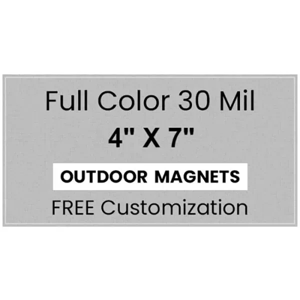 Magnet - 4" x 7" - Square Corners - Magnet - 4" x 7" - Square Corners - Image 3 of 4