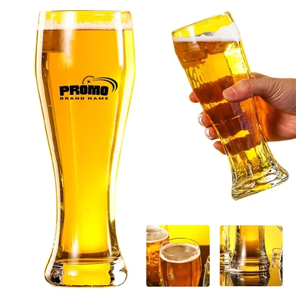 18.6oz. Curved Solid Glassware Craft Beer Pilsner Glasses - 18.6oz. Curved Solid Glassware Craft Beer Pilsner Glasses - Image 0 of 3