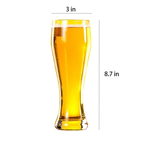 18.6oz. Curved Solid Glassware Craft Beer Pilsner Glasses - 18.6oz. Curved Solid Glassware Craft Beer Pilsner Glasses - Image 1 of 3