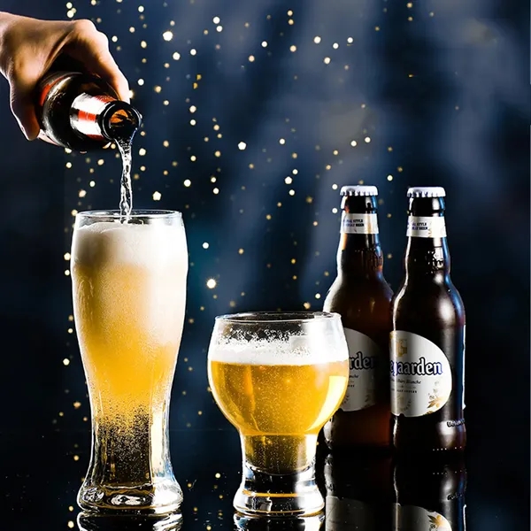 18.6oz. Curved Solid Glassware Craft Beer Pilsner Glasses - 18.6oz. Curved Solid Glassware Craft Beer Pilsner Glasses - Image 2 of 3