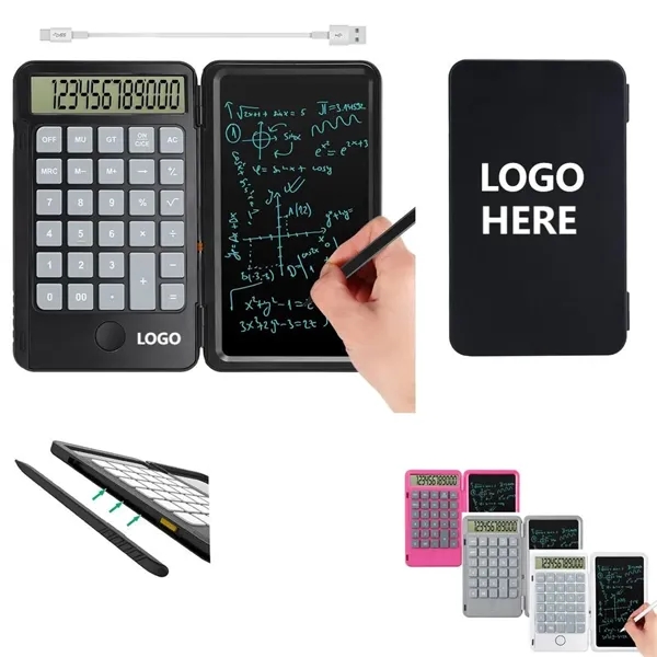 Rechargeable Calculator with Erasable Writing Table - Rechargeable Calculator with Erasable Writing Table - Image 0 of 4