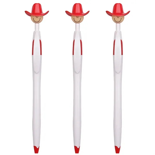 Cowboy Hat Smiley Ballpoint Pens - Cowboy Hat Smiley Ballpoint Pens - Image 3 of 3