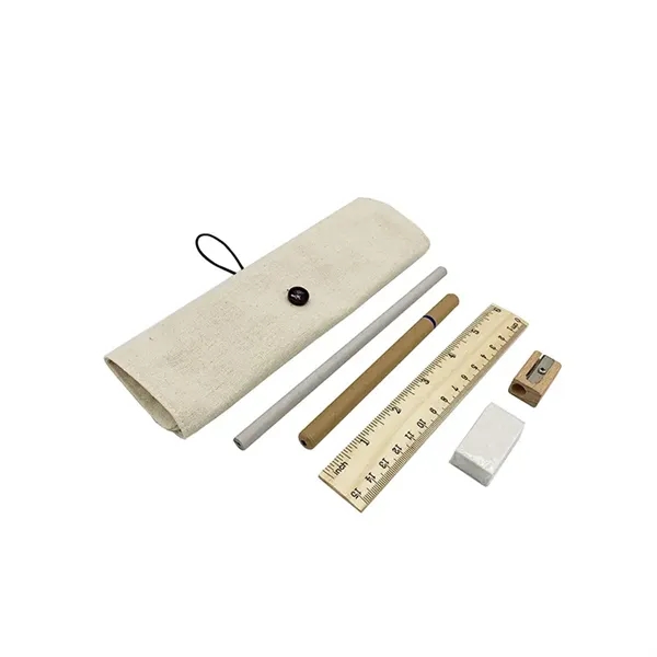 Stationery Set With Pencil Eraser Sharpener Ruler Ballpoint - Stationery Set With Pencil Eraser Sharpener Ruler Ballpoint - Image 5 of 7