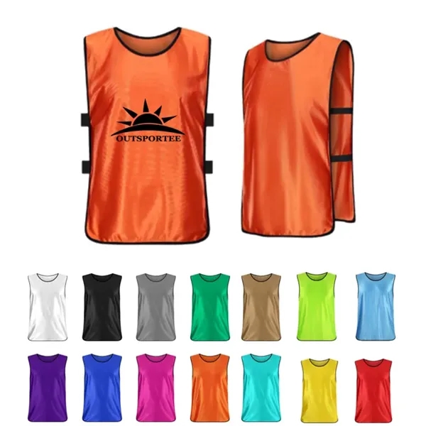 Youth/Adults Hi Vis Basketball Pinnies Scrimmage Vests - Youth/Adults Hi Vis Basketball Pinnies Scrimmage Vests - Image 0 of 3