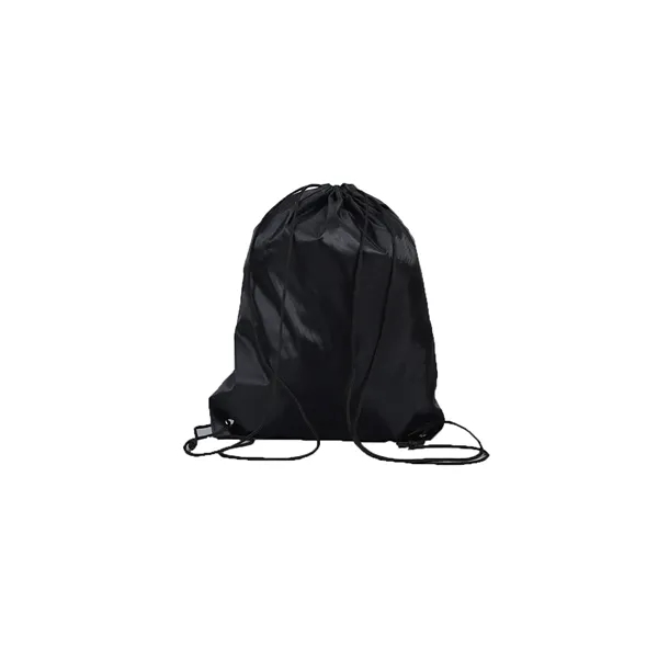 Drawstring Polyester Lightweight Backpack - Drawstring Polyester Lightweight Backpack - Image 1 of 6