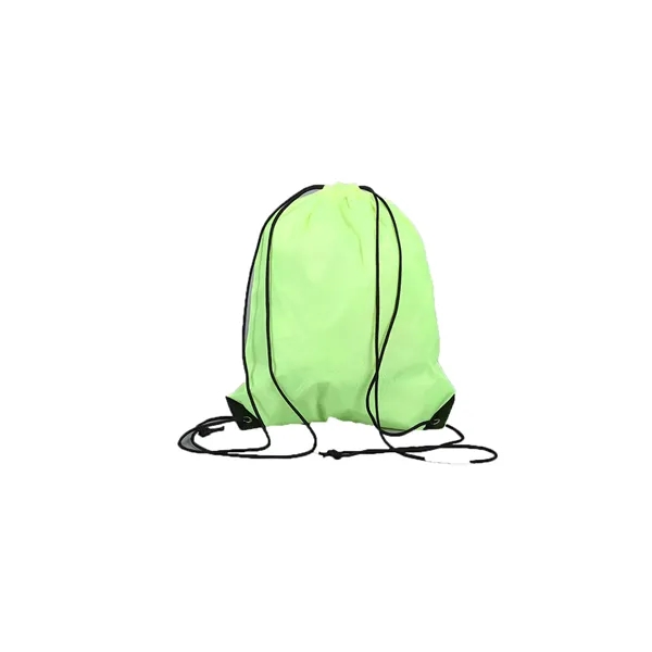 Drawstring Polyester Lightweight Backpack - Drawstring Polyester Lightweight Backpack - Image 2 of 6