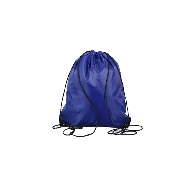 Drawstring Polyester Lightweight Backpack - Drawstring Polyester Lightweight Backpack - Image 3 of 6
