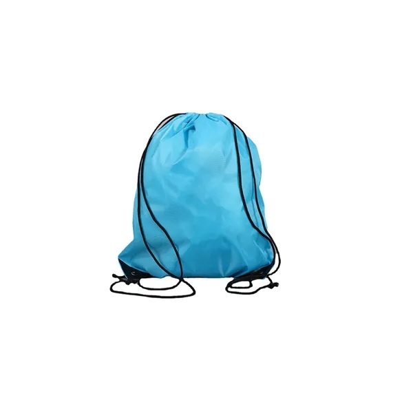 Drawstring Polyester Lightweight Backpack - Drawstring Polyester Lightweight Backpack - Image 5 of 6