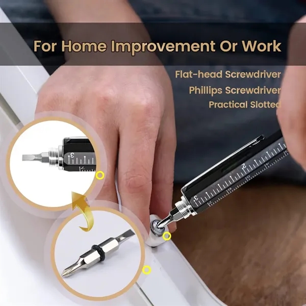 6 in 1 Multifunctional Ballpoint Tool Pen - 6 in 1 Multifunctional Ballpoint Tool Pen - Image 2 of 4