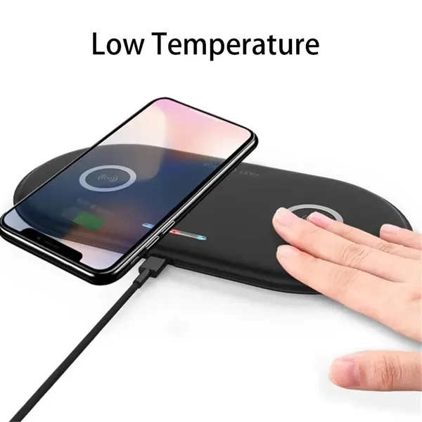 5W/10W Double Charging Phone Fast Wireless Charger Dock - 5W/10W Double Charging Phone Fast Wireless Charger Dock - Image 2 of 9