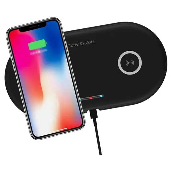 5W/10W Double Charging Phone Fast Wireless Charger Dock - 5W/10W Double Charging Phone Fast Wireless Charger Dock - Image 4 of 9