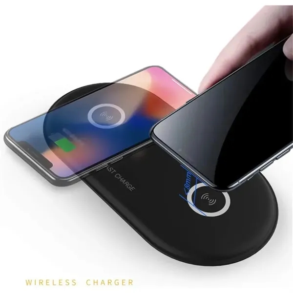 5W/10W Double Charging Phone Fast Wireless Charger Dock - 5W/10W Double Charging Phone Fast Wireless Charger Dock - Image 1 of 9