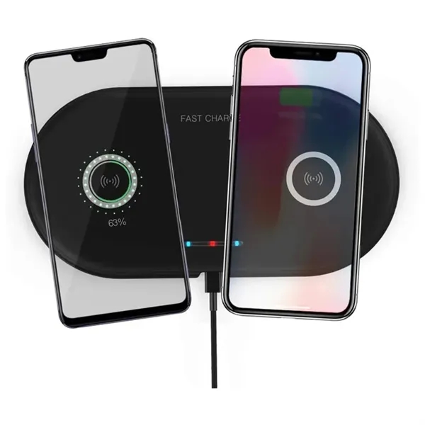 5W/10W Double Charging Phone Fast Wireless Charger Dock - 5W/10W Double Charging Phone Fast Wireless Charger Dock - Image 6 of 9