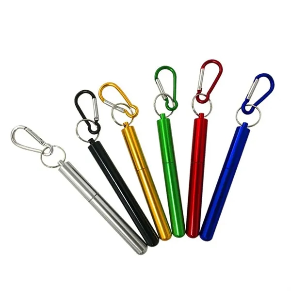 Travel Portable Foldable Telescopic Metal Straw - Travel Portable Foldable Telescopic Metal Straw - Image 2 of 2