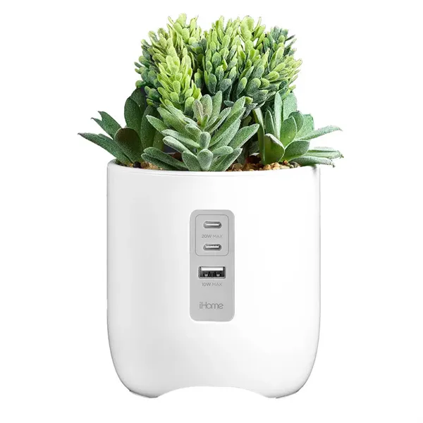 iHome Faux Succulent with USB Charging Station - iHome Faux Succulent with USB Charging Station - Image 0 of 3