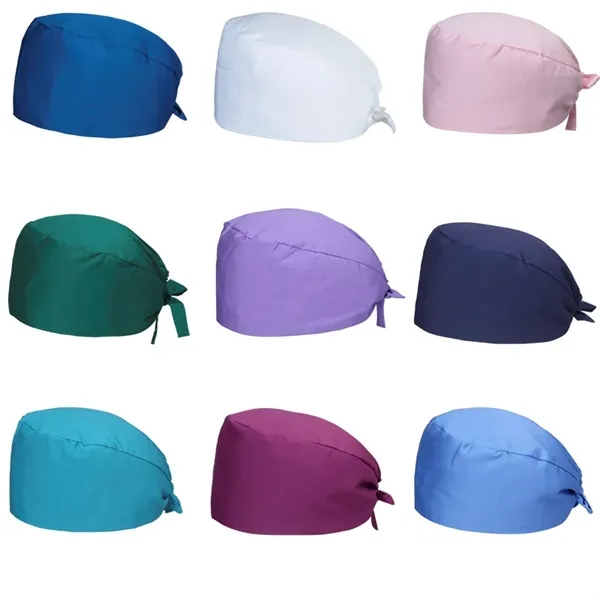 Nurse Scrub Cap With Buttons - Nurse Scrub Cap With Buttons - Image 1 of 3