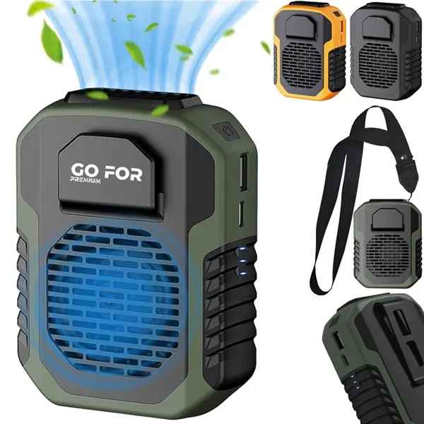Portable Waist Clip Necklace Fan 6000mAh for Outdoors - Portable Waist Clip Necklace Fan 6000mAh for Outdoors - Image 0 of 8