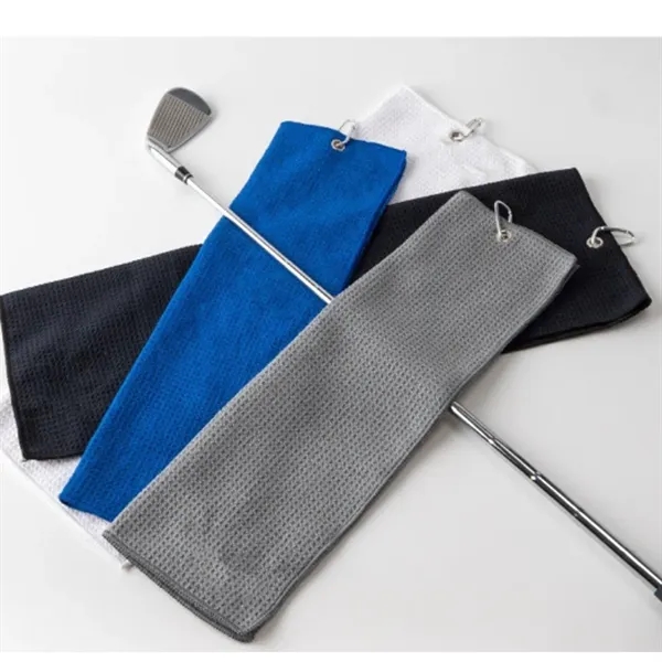 15.75inch x 23.62inch Microfiber Tri-fold Golf Towel - 15.75inch x 23.62inch Microfiber Tri-fold Golf Towel - Image 1 of 2