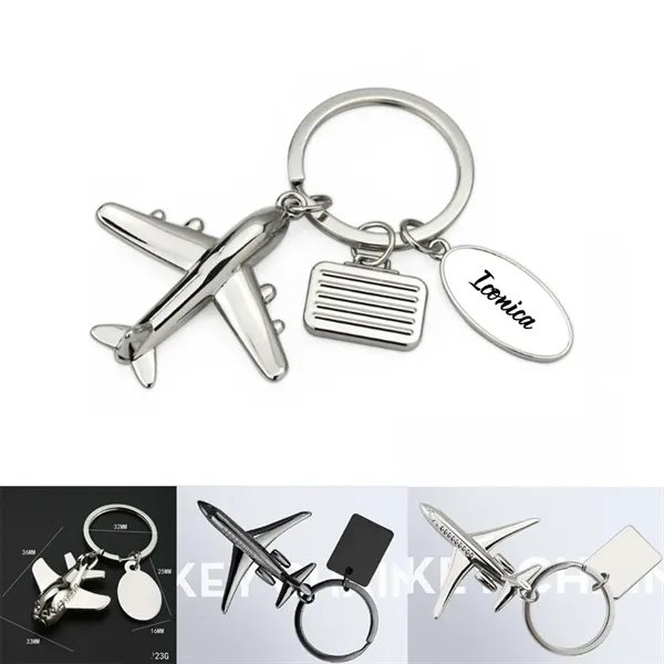 Creative Plane Keychain Airplane Keyring - Creative Plane Keychain Airplane Keyring - Image 0 of 6