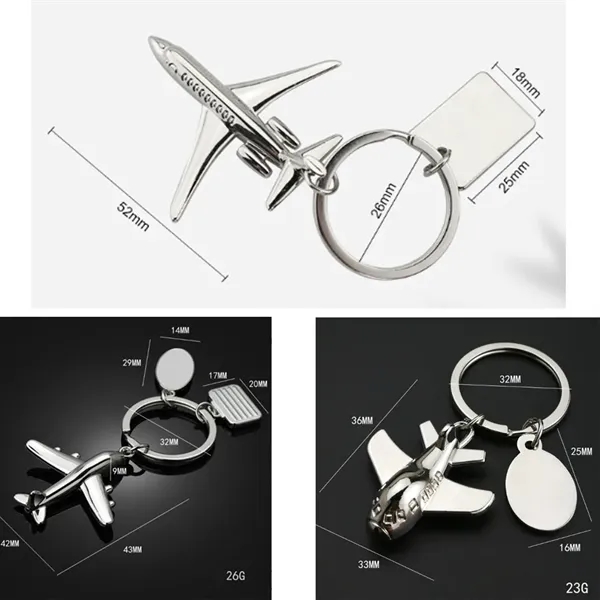 Creative Plane Keychain Airplane Keyring - Creative Plane Keychain Airplane Keyring - Image 1 of 6