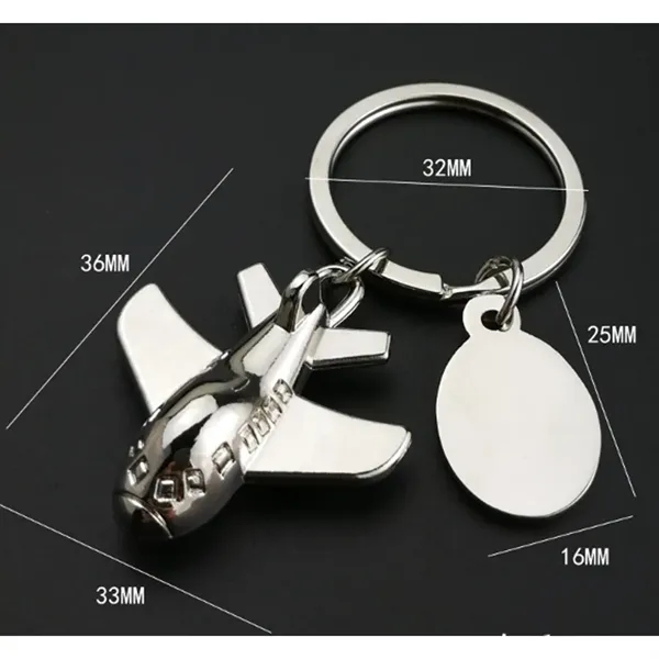 Creative Plane Keychain Airplane Keyring - Creative Plane Keychain Airplane Keyring - Image 4 of 6