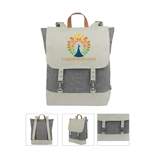 Renew IV 8 oz. Recycled Cotton Backpack - Renew IV 8 oz. Recycled Cotton Backpack - Image 0 of 1
