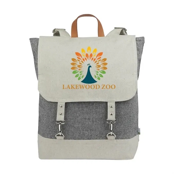 Renew IV 8 oz. Recycled Cotton Backpack - Renew IV 8 oz. Recycled Cotton Backpack - Image 1 of 1