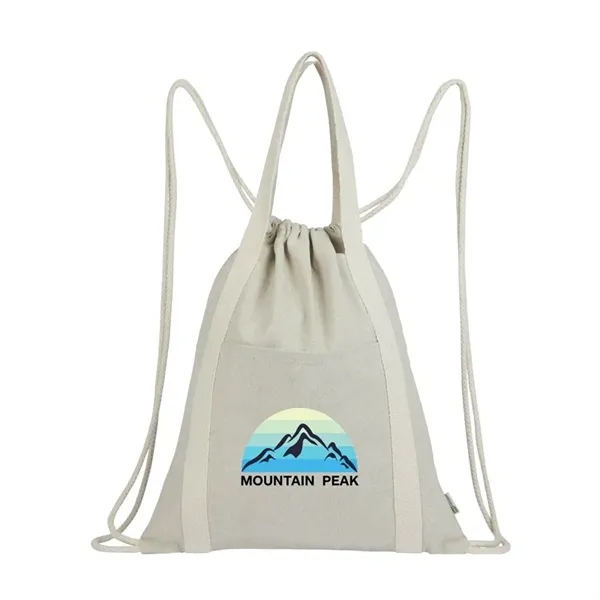 Renew II 9 oz. Recycled Cotton Drawstring Bag - Renew II 9 oz. Recycled Cotton Drawstring Bag - Image 1 of 2