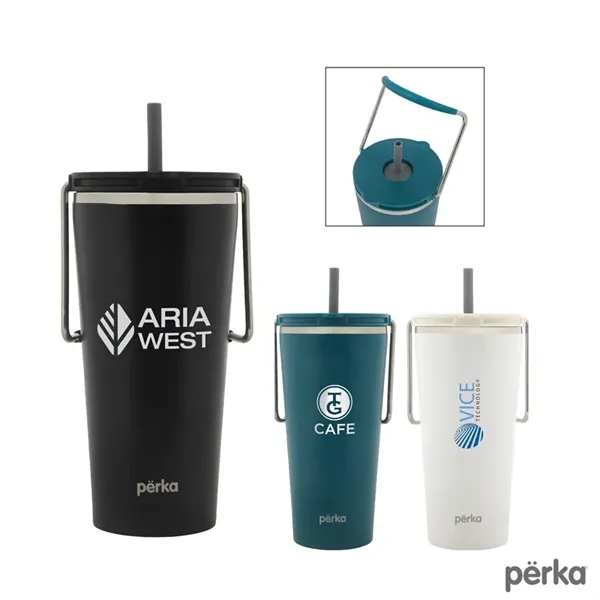 Perka® Gibson 20 oz. Double Wall Recycled Stainless Steel... - Perka® Gibson 20 oz. Double Wall Recycled Stainless Steel... - Image 0 of 3