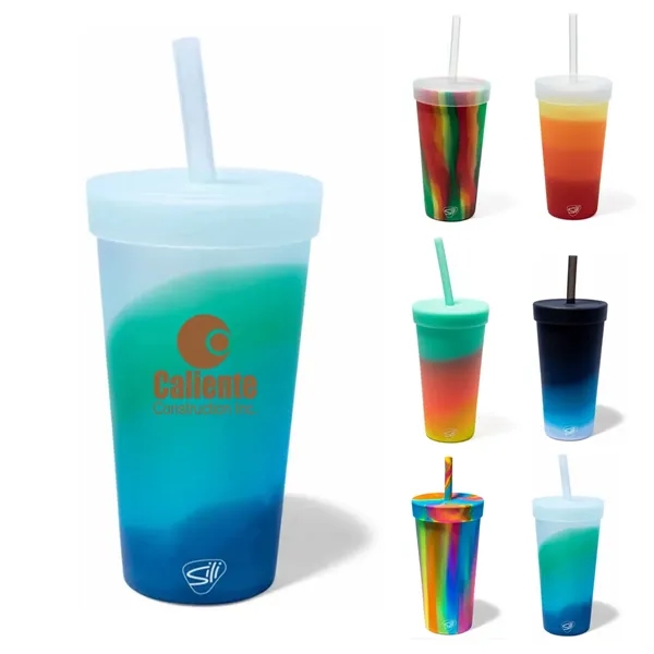 Silipint Silicone Straw Tumbler 22oz - Silipint Silicone Straw Tumbler 22oz - Image 0 of 6