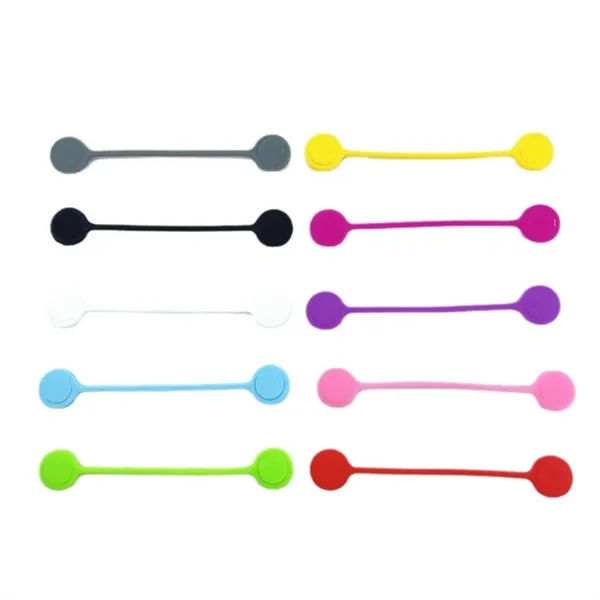 Silicone Magnetic Headphone Cable Ties Organizer - Silicone Magnetic Headphone Cable Ties Organizer - Image 1 of 5
