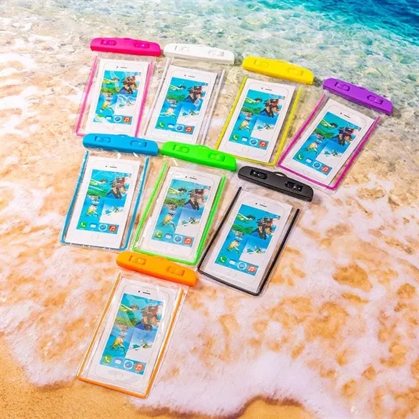 Swimming Waterproof Phone Pouch With Lanyard - Swimming Waterproof Phone Pouch With Lanyard - Image 2 of 5