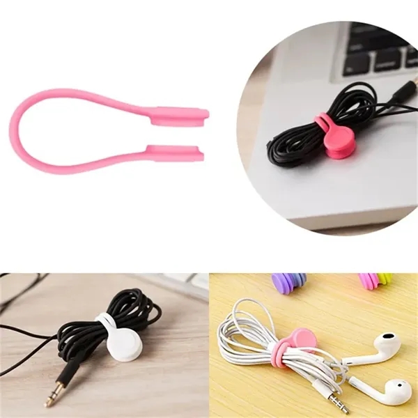 Silicone Magnetic Headphone Cable Ties Organizer - Silicone Magnetic Headphone Cable Ties Organizer - Image 3 of 5
