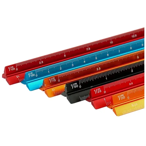 Aluminum Architectural Scale Triangle Drafting Ruler - Aluminum Architectural Scale Triangle Drafting Ruler - Image 5 of 5