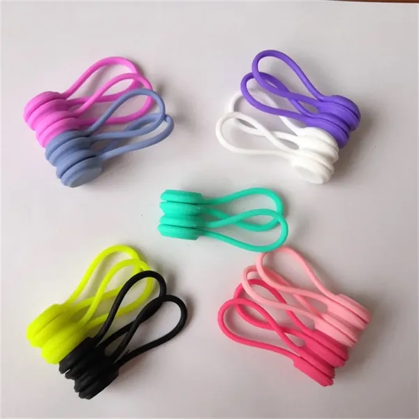 Silicone Magnetic Headphone Cable Ties Organizer - Silicone Magnetic Headphone Cable Ties Organizer - Image 5 of 5
