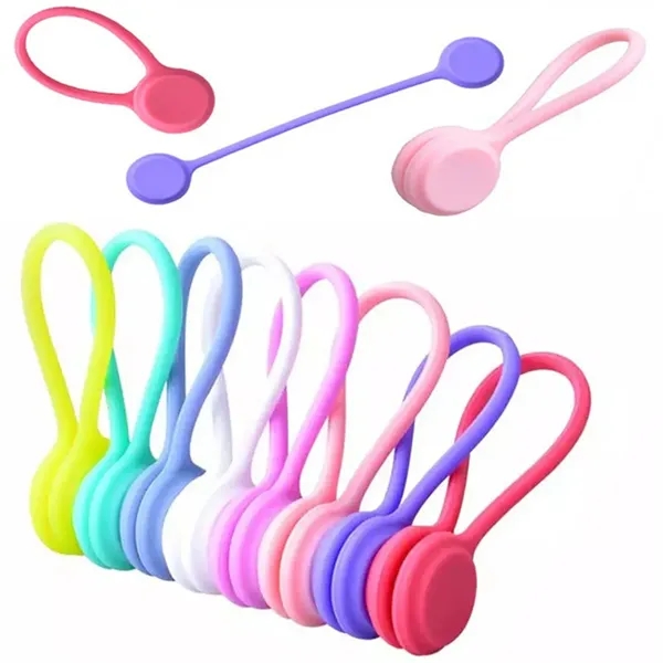 Silicone Magnetic Headphone Cable Ties Organizer - Silicone Magnetic Headphone Cable Ties Organizer - Image 2 of 5