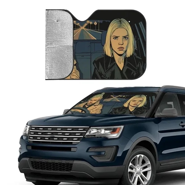 Custom Full Printing Car Windshield Sun Shade - Custom Full Printing Car Windshield Sun Shade - Image 2 of 5