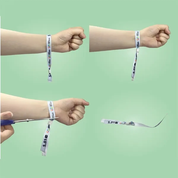 Disposable Ribbon Wristband - Disposable Ribbon Wristband - Image 3 of 3