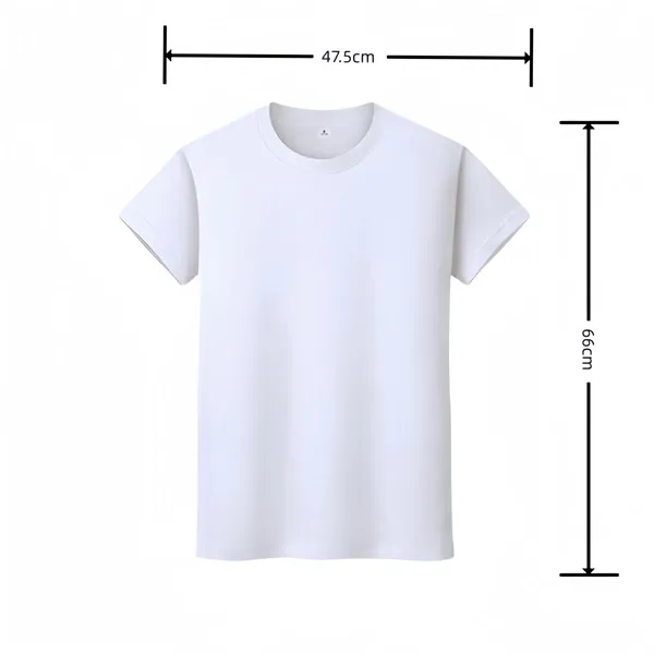 Custom logo High-end Round Neck Cotton T-shirt Workwear - Custom logo High-end Round Neck Cotton T-shirt Workwear - Image 5 of 5